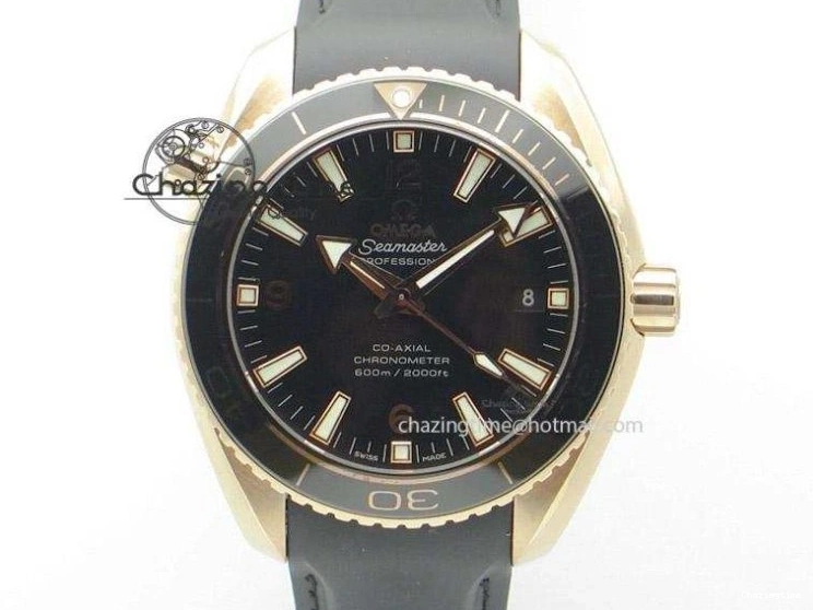 0405 Seamaster 300m 43.5mm Black Ceramic S+F 1:1 Best Edition Black Dial on Black Rubber Strap A WrinkleFree 7731